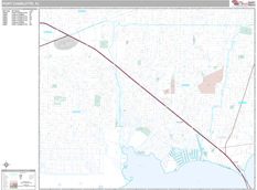 Port Charlotte Digital Map Premium Style